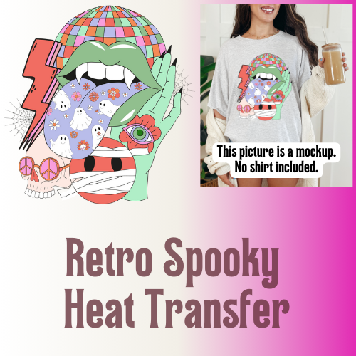 Heat Transfer, Retro Spooky, No shirt