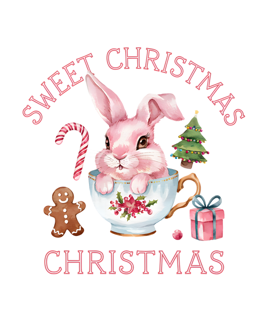 Heat transfer, pink Christmas, press and peel, made to order