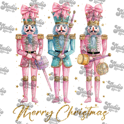 Nutcracker faux glitter, DTF Heat Transfer