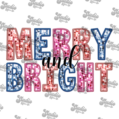Merry & Bright, DTF Heat Transfer