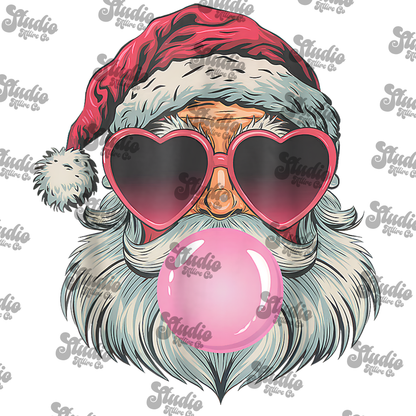 Retro Santa, DTF Heat Transfer