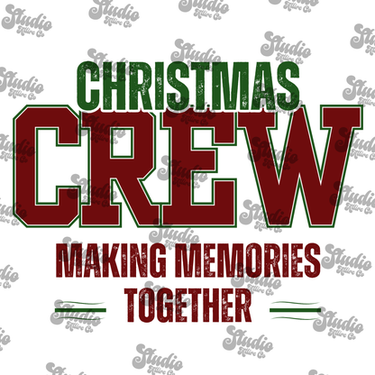 Christmas Crew-red, DTF Heat Transfer