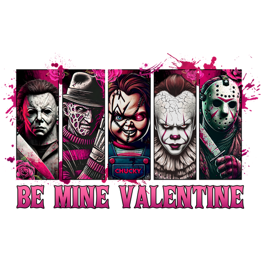 Horror, Valentines, heat transfer, press and peel, no shirt, made to order