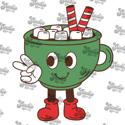 Hot cocoa, DTF Heat Transfer