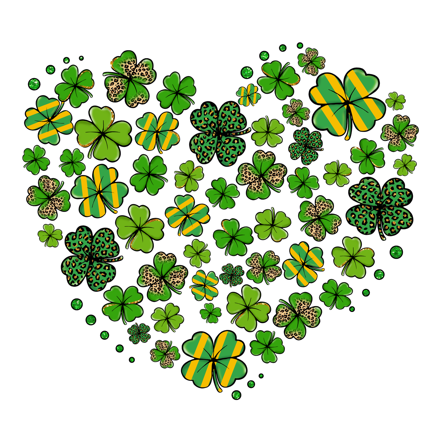 Heart, St. Patty, heat transfer, press and peel, no shirt, made to order