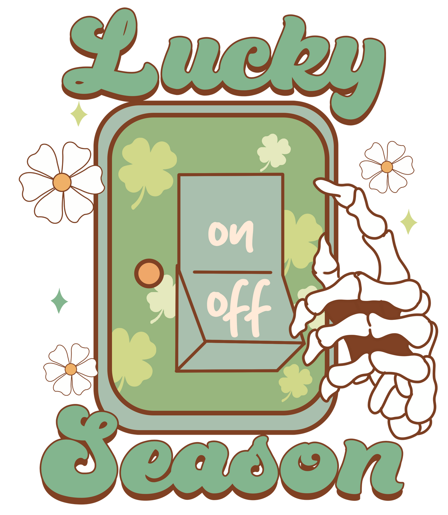 Lucky season, St. Patty, heat transfer, press and peel, no shirt, made to order