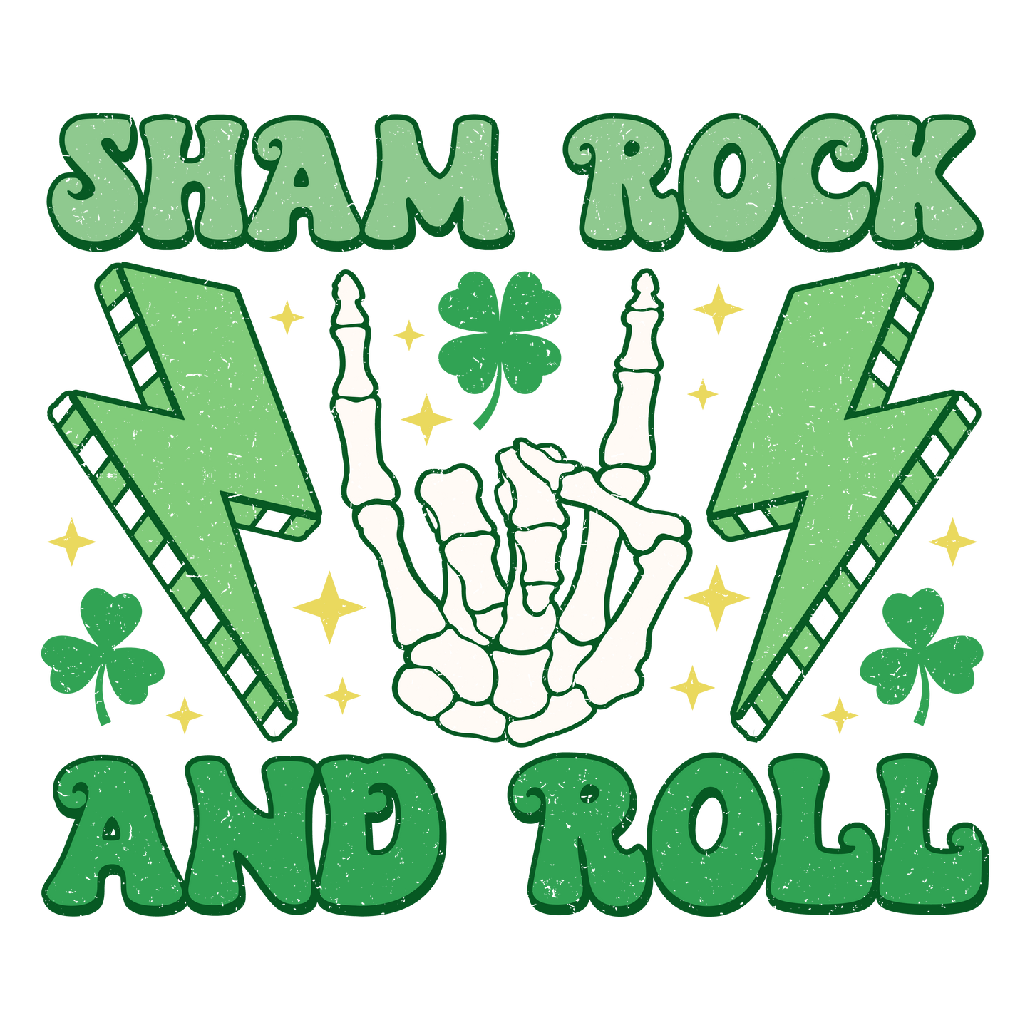 Sham rock, St. Patty, heat transfer, press and peel, no shirt, made to order