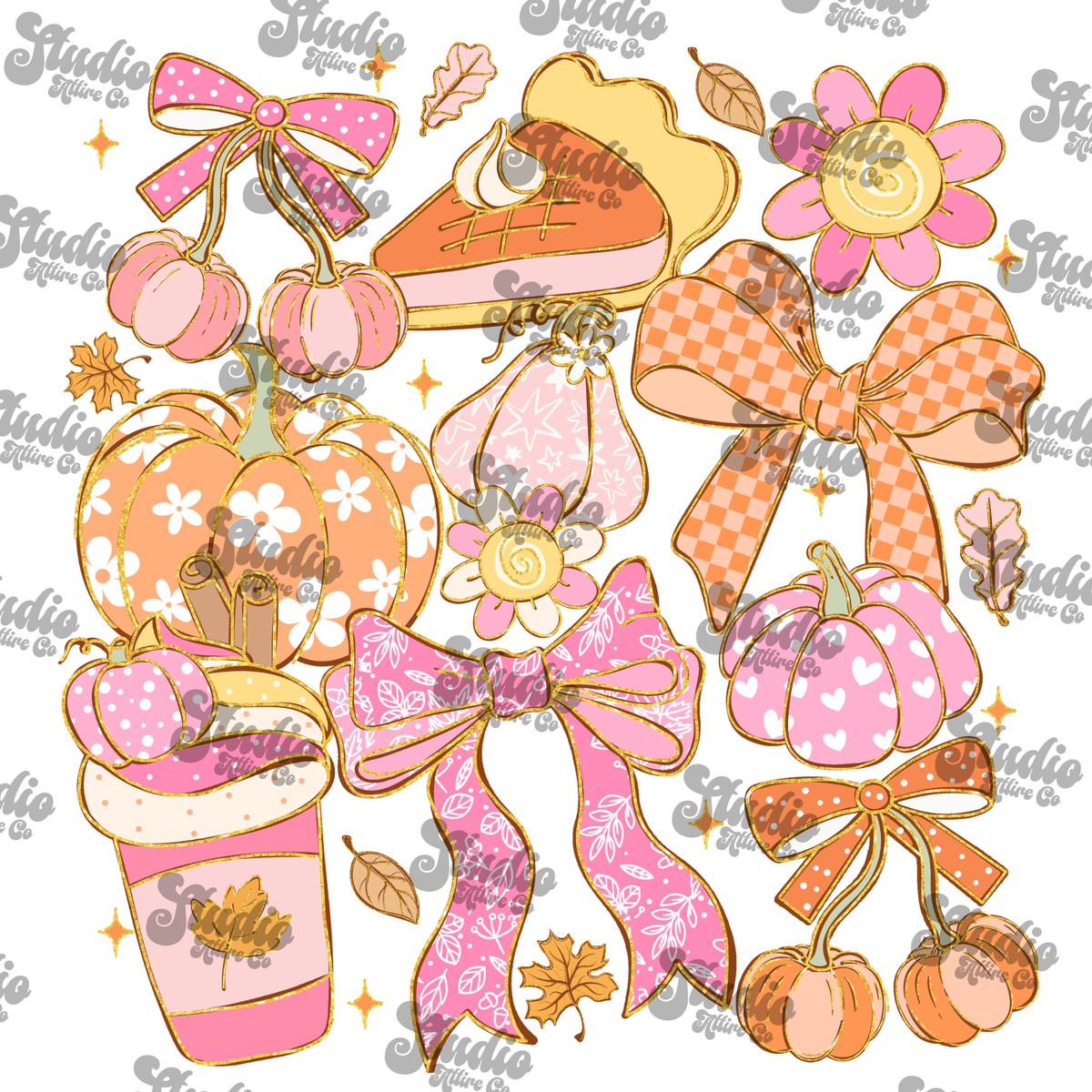 Pink pumpkin, DTF Heat Transfer
