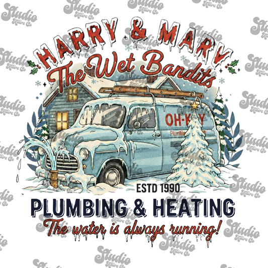 The wet bandits, DTF Heat Transfer