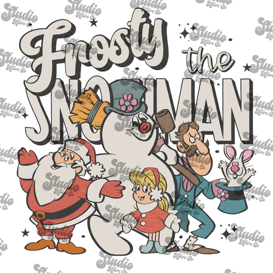 Frosty the snowman, DTF Heat Transfer
