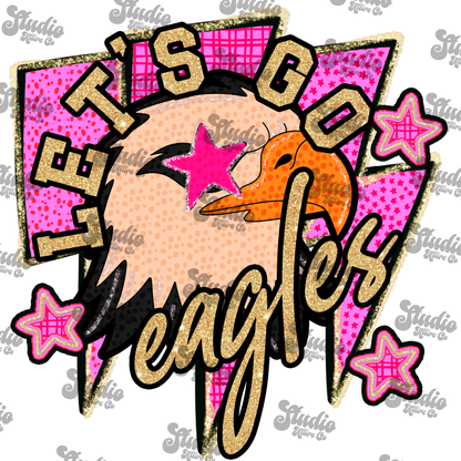 Let's go Eagles, DTF Heat Transfer