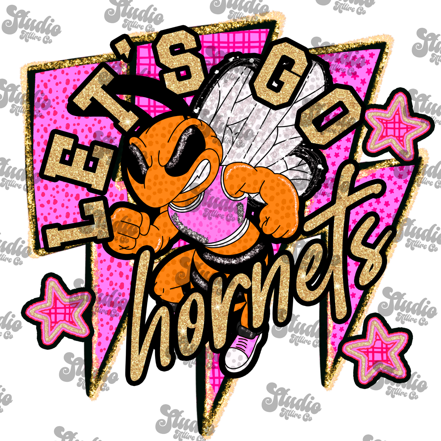 Let's go Hornets, DTF Heat Transfer