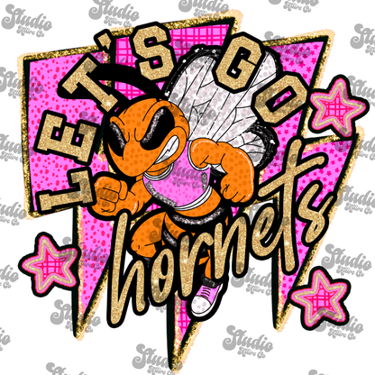 Let's go Hornets, DTF Heat Transfer