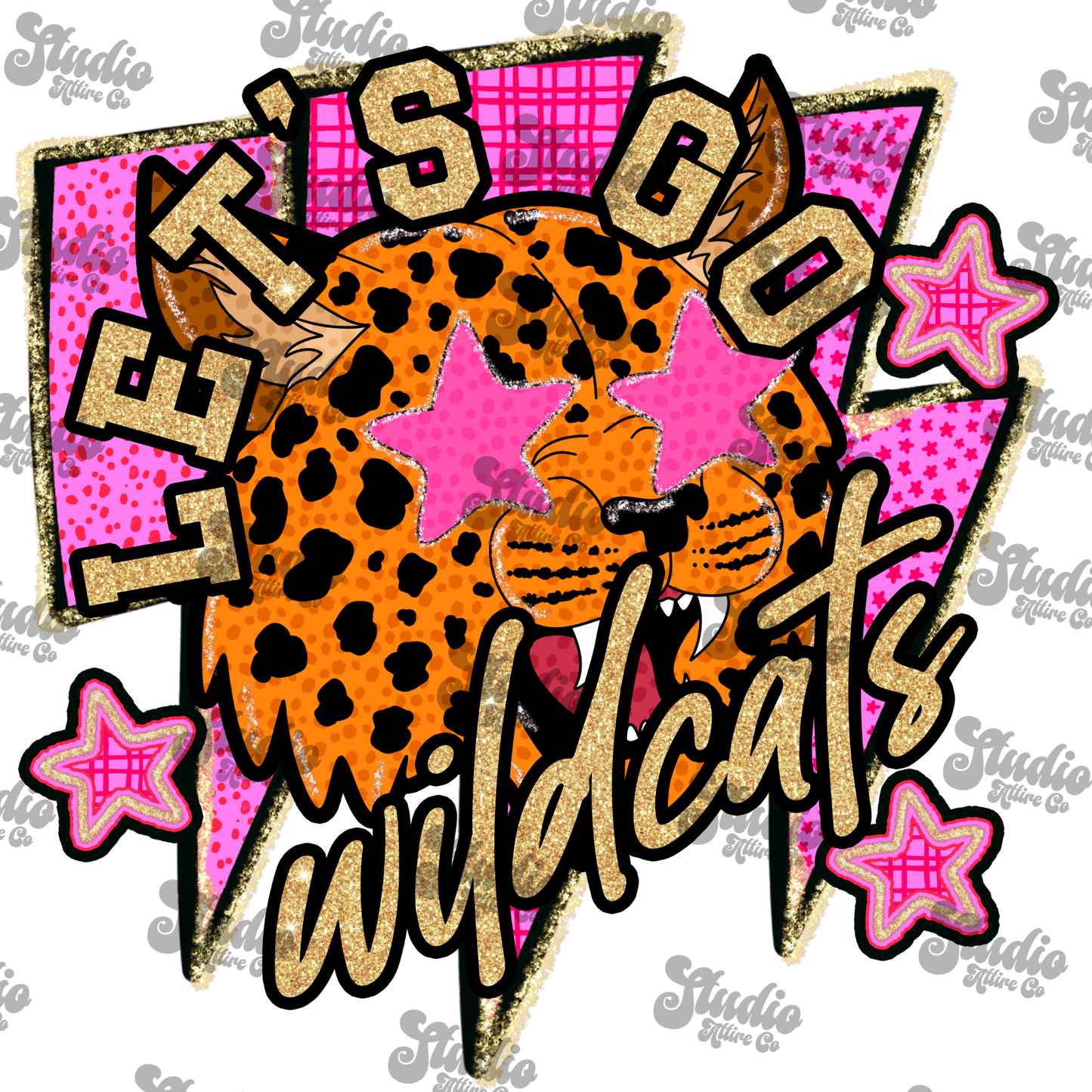 Let's go Wildcats, DTF Heat Transfer