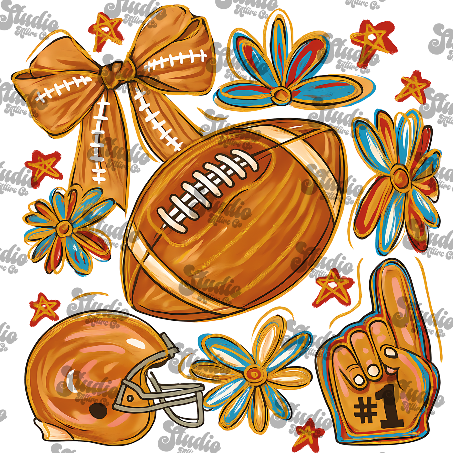 Football fall time, DTF Heat Transfer