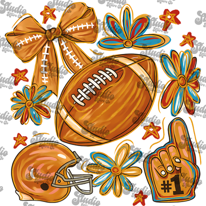 Football fall time, DTF Heat Transfer