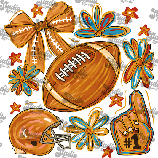 Football fall time, DTF Heat Transfer