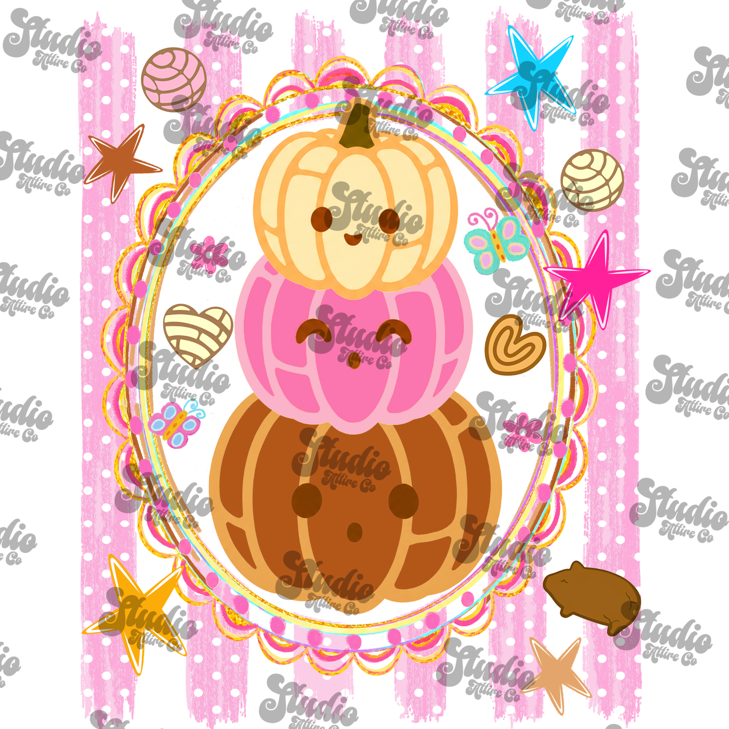 Cute pumpkins, DTF Heat Transfer