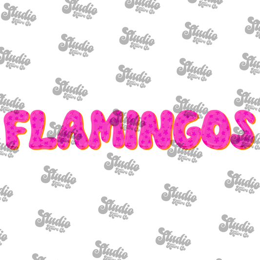 Flamingos, DTF Heat Transfer