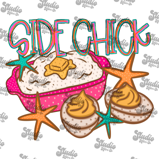 Side Chick, DTF Heat Transfer
