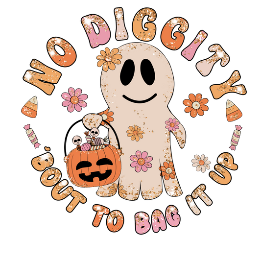 No shirt, no diggity heat transfer, spooky season