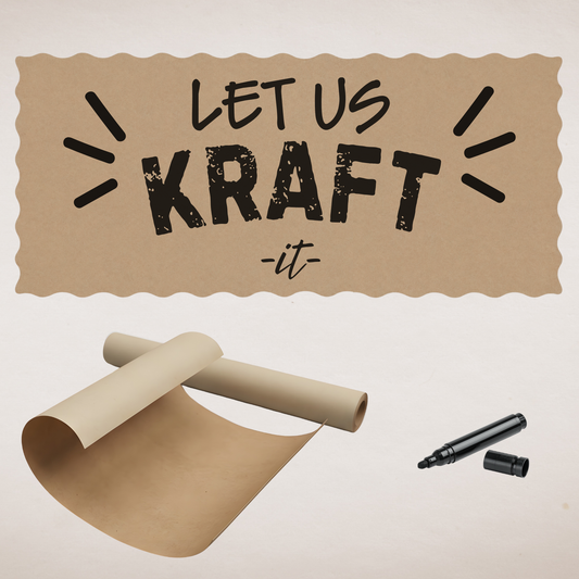 Kraft Paper Banner - Let us kraft it