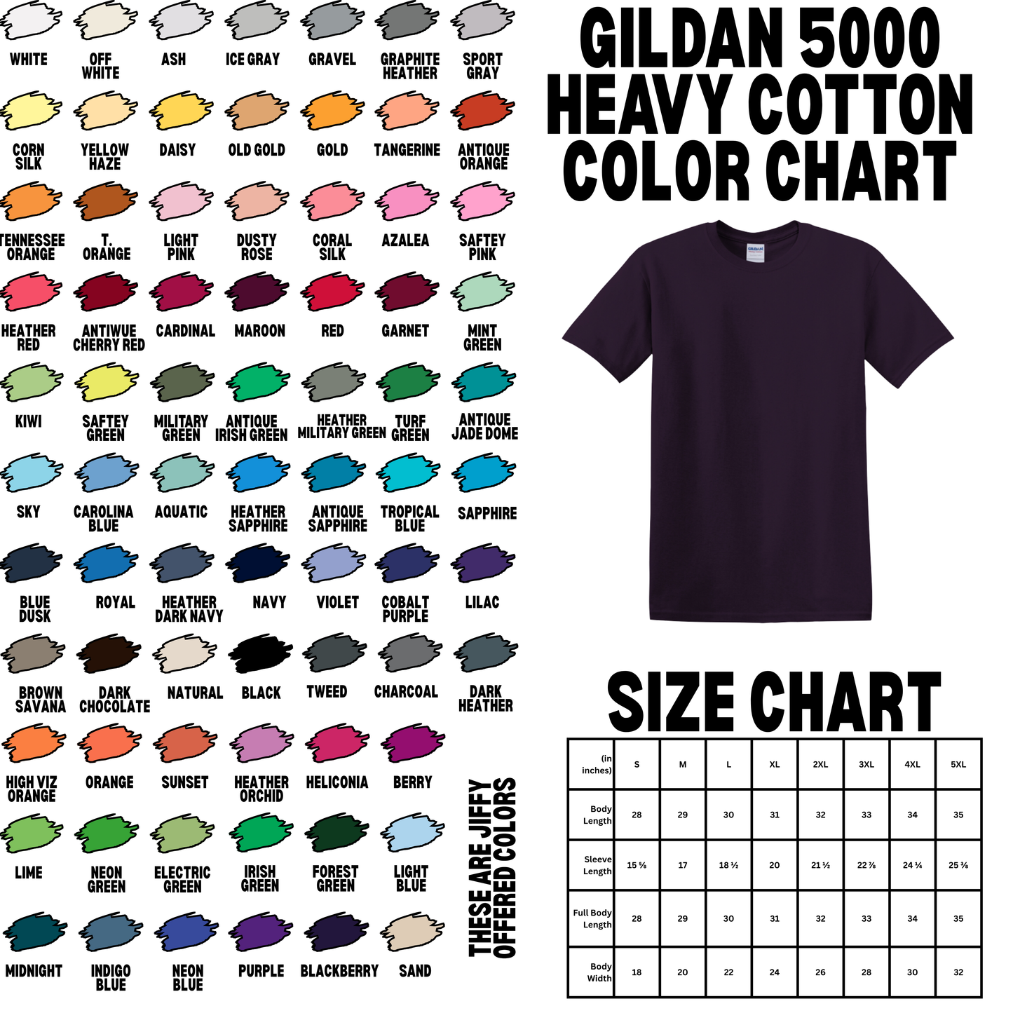 Gildan 5000 Heavy Cotton | Unisex Short Sleeve T-Shirt