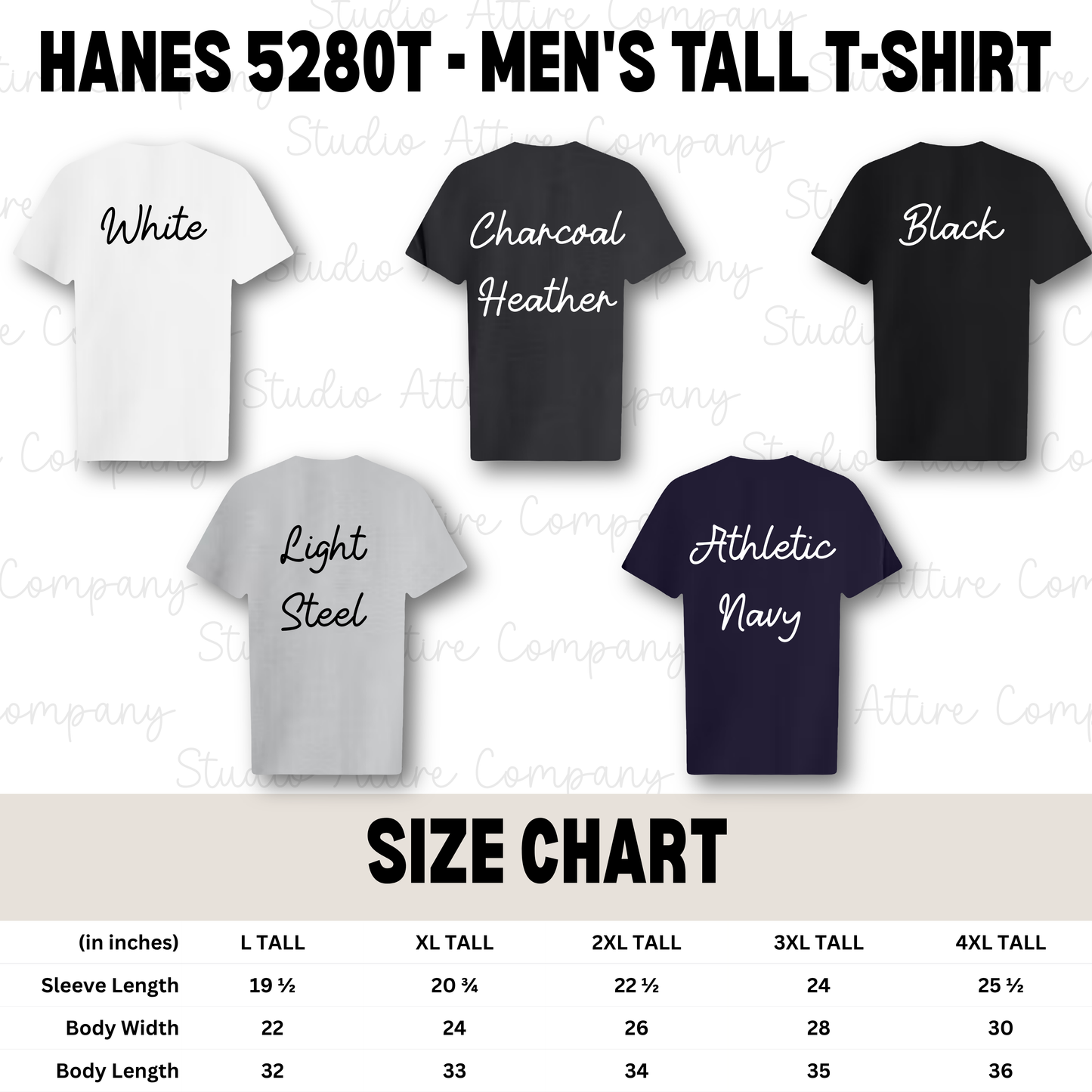 Hanes 5280T | Men's Tall Short Sleeve T-Shirt