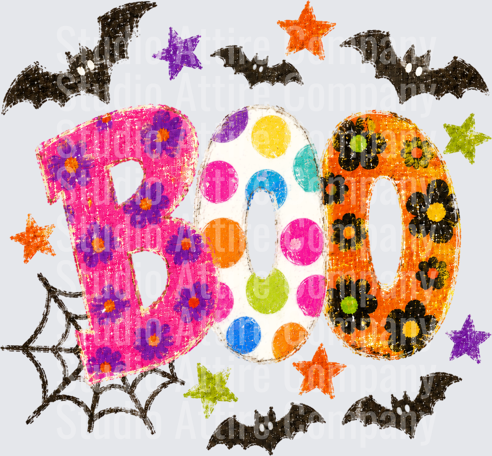 Boo, DTF Heat Transfer - Raw Image